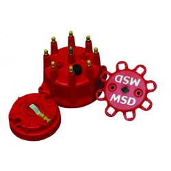 MSD Distributor Cap & Rotor Kit Small Diameter HEI Style Posts