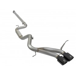 AFE Takeda 3" 304 Stainless Steel Cat-Back Exhaust System 2013-2017 Ford Focus - Black Tips