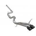 AFE Takeda 3" 304 Stainless Steel Cat-Back Exhaust System 2013-2017 Ford Focus - Black Tips