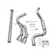 AFE Takeda 3" 304 Stainless Steel Cat-Back Exhaust System 2013-2017 Ford Focus - Silver Tips