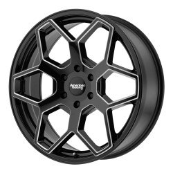 20" AR916 Silverado Sierra Yukon Tahoe Escalade 6x139.7 +15mm Gloss Black Milled