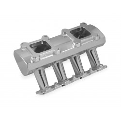 Holley Sniper Sheet Metal Fabricated Intake Manifold Hi-Ram LS7 2x4 EFI + Fuel Rail Kit Silver