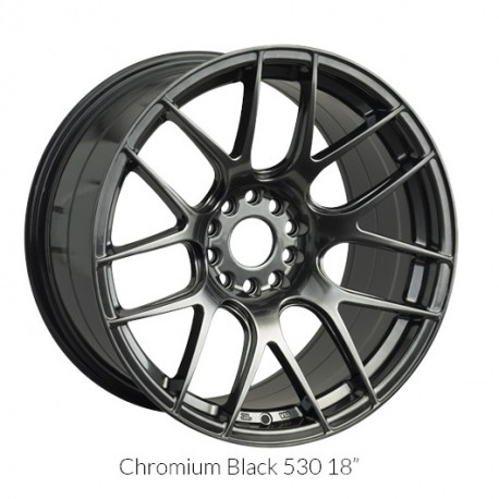 18" XXR Wheel Set Honda Mazda Subaru 18x7.5" +38mm 5x114.3 / 5x100 Chromium Black