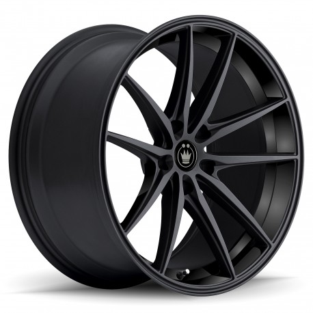 18" Konig Wheel Set Honda Mazda Nissan 18x8 +35mm Gloss Black 5x114.3