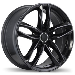 Replika 17" Wheel Set Audi Volkswagen 5x112 +45mm Gloss Black