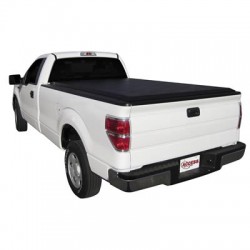 Acces Cover Tonneau Cover Original Soft Roll-Up Velcro Lockable Using Tailgate Handle Lock Black Vinyl