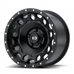 17" XD Series Wheel Set (5) Jeep Wrangler JK JL 17x9 -12mm 5x127 Satin Black