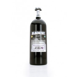 ZEX Nitrous Oxide Bottle 10 Pound Bottle Black Powdercoat Aluminum With Bottle Valve