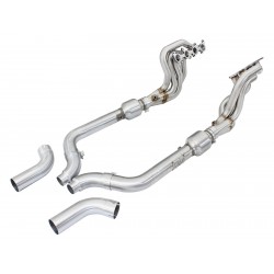 AFE Twisted Steel Long Tube Header & Connection Pipes Street Series Ford Mustang GT 2015-2017 V8-5.0L