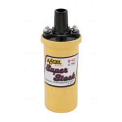 Accel  Ignition Coil - Yellow - 42000v 1.4 ohm primary - Points - good up to 6500 RPM