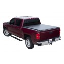 Acces Cover Tonneau Cover Soft Roll-Up Velcro Lockable Using Tailgate Handle Lock Black Vinyl 8' Ford F150 2004-2014