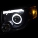 Anzo Ford Escape 2008-2012 Projector HL Black Clear Amber ( LED Halo)