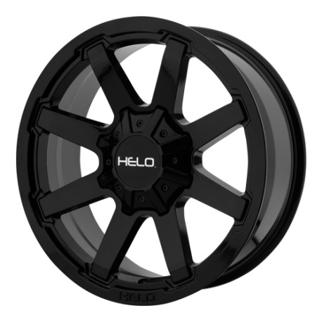 20" Wheel Set Helo Ford F250 F350 20x9 0mm 8x170mm Gloss Black