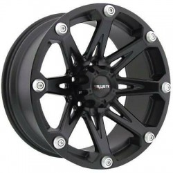 20" Ballistic Wheel Set Silverado Sierra Ram 6x139.7 20x9 +12 Flat Black