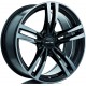 19" RTX Wheel Set BMW Tesla Land Rover 5x120 19x8.5 Black Machined Grey
