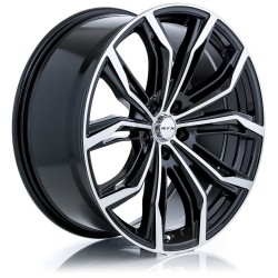 19" RTX Wheel Set BMW Tesla Land Rover 5x120 19x8.5 Black Machined