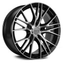 20" RTX Wheel Set Land Rover BMW Tesla 20x8.5 5x120 Black Machined