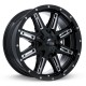 18" RTX Ravine Wheel Set Ford F250 F350 18x9 +15mm 8x170 Gloss Black Milled