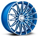 17" RTX Crystal 17X7.5 5X114.3 Wheel Set Matte Blue Machined