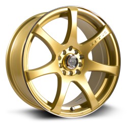 16" RTX Ink 16X7 5X100/114 Wheel Set Gold Machined