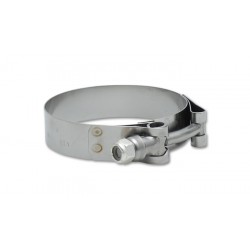 Vibrant Stainless Steel T-Bolt Clamps - Range: 1.49" to 1.84"